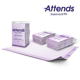 46280 - ATTENDS SUPERSORB XL- BARIATRIC UNDERPAD 36"X51" - 6 BAGS OF 5 Heavy Item More info...