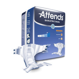37739 - ATTENDS BARIATRIC BRIEFS, 2X-LARGE - WAIST SIZE UP TO 70" - 4 BAGS OF 12 Heavy Item More info...