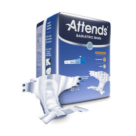 37740 - ATTENDS BARIATRIC BRIEFS, 4X-LARGE - WAIST SIZE UP TO 106" - 4 BAGS OF 8 Heavy Item More info...