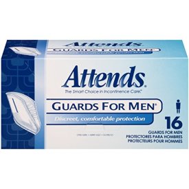 25051 - ATTENDS GUARDS FOR MEN - ANATOMICAL CUP SHAPE - 4 BOXES OF 16 Heavy Item More info...