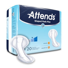 48247 - ATTENDS SHAPED PADS PLUS 24.5" - 4 BAGS OF 20 Heavy Item More info...