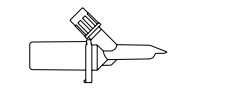 CS/50 DP2001 STANDARD SPIKE DISPENSING PIN W/ D HOLE DESIGN
