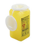 EA/1 COLLECTOR SHARPS TRAY 1.4 LTR PW YLW (NDL REMOVAL SLOT)