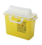 EA/1 COLLECTOR SHARPS NESTABLE 7.6 LTR YLW HORIZ DROP