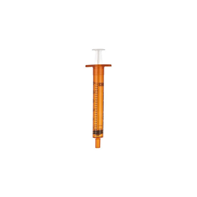 PK/100 ORAL SYRINGE, AMBER, 10ML, TIP CAP, NON STERILE