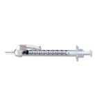 BX/100 SAFETYGLIDE SYRINGE W PERMANENTLY ATTACHED NEEDLE TB 1ML 27G X 1/2" RB