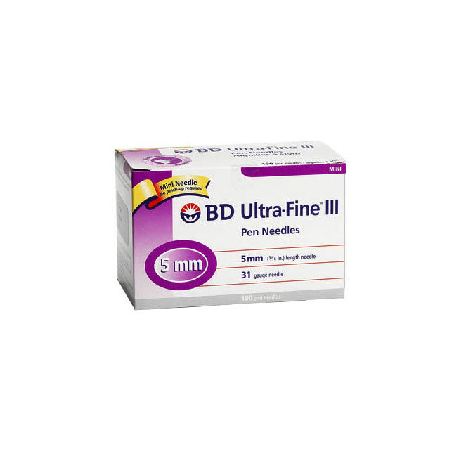 BX100 ULTRAFINE INSULIN PEN NEEDLE 31G X 5MM