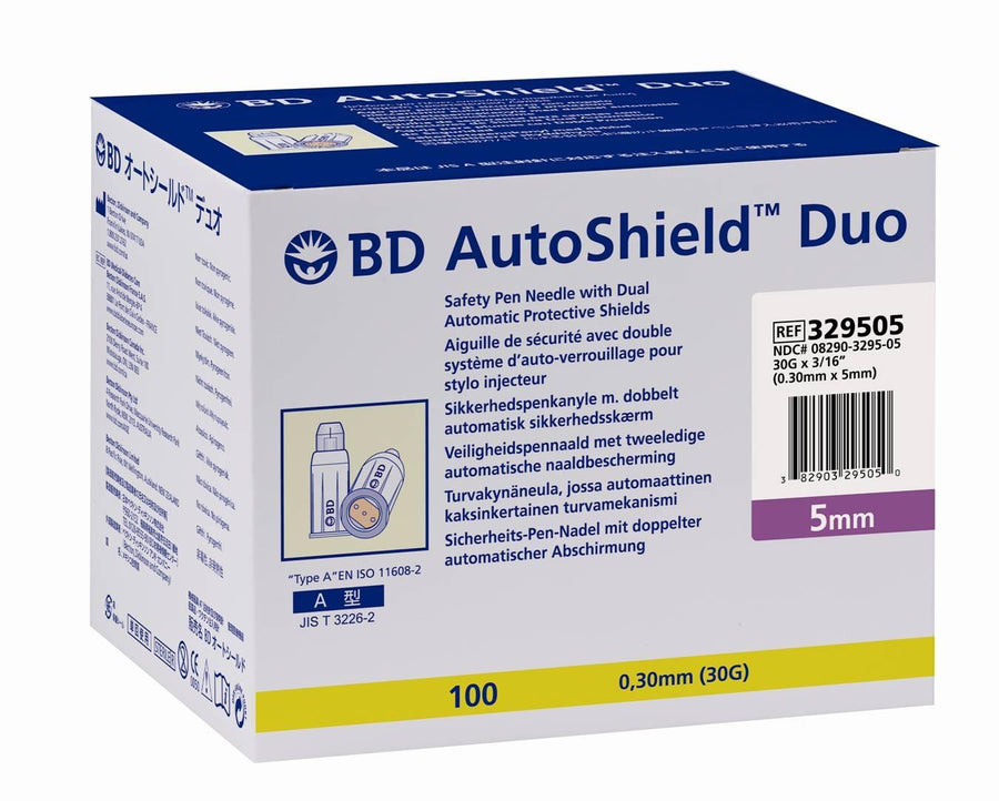 BX/100 AUTOSHIELD INSULIN PEN NEEDLE 30G X 5MM