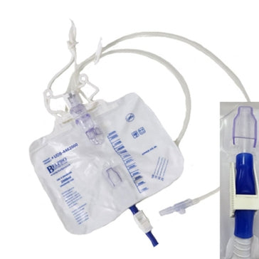 EA/1 DRAINAGE BAG, 2000ML WITH ANTI-SPLASH CLIP