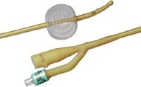 BX/12 LUBRICATH CARSON 2-WAY MED OLIVE COUDE-TIP SINGLE-EYE FOLEY CATH 20FR 5CC BALLOON NON-RETURNA