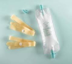 EA/1 DISPOZ-A-BAG LEG DRAIN BAG 19OZ ANTI-REFLUX FLIP-FLO VALVE VINYL W/ LATEX STRAPS STERILE ** Discontinued **