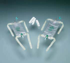 EA/1 19OZ LATEX-FREE LEG BAG 18IN EXTENSION TUBING, 2 FABRIC LEG STRAPS