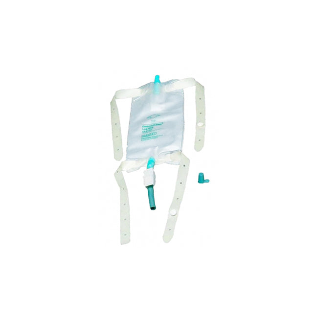 EA/1 LEG BAG MEDIUM 19OZ STERILE ANTI REFLUX VALVE & VELCRO STRAPS
