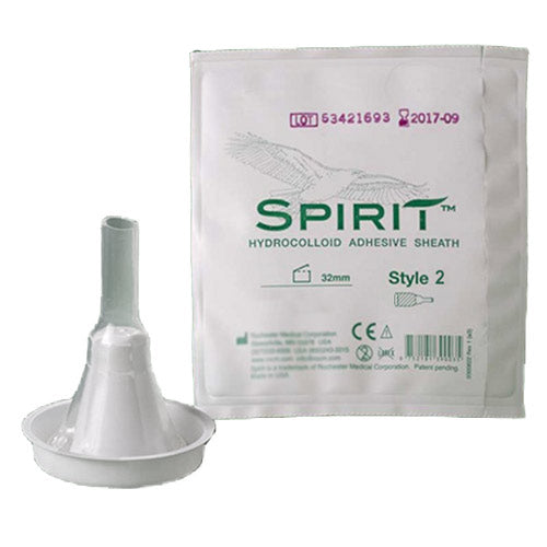 BX/30 SPIRIT CATHETER EXTERNAL MALE SHEATH STYLE 2 SMALL 25MM