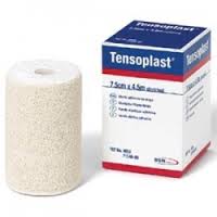 EA/1 TENSOPLAST ATHLETIC ELASTIC ADHESIVE TAPE 5CM X 4.5M (STRETCHED) TAN LATEX