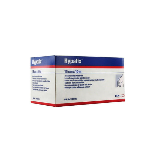 BX/1 HYPAFIX STRETCH NON-WOVEN ADHESIVE FIXATION SHEET 15CM X 10M