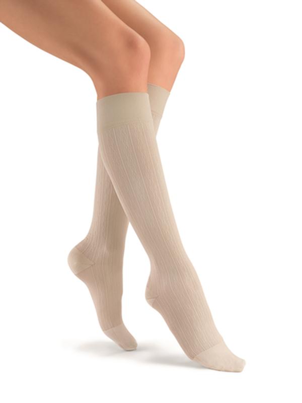 PR/1 JOBST SOSOFT WOMEN, KNEE HIGH, 30-40MMHG, LG, BROCADE SAND, CLOSED TOE More info...