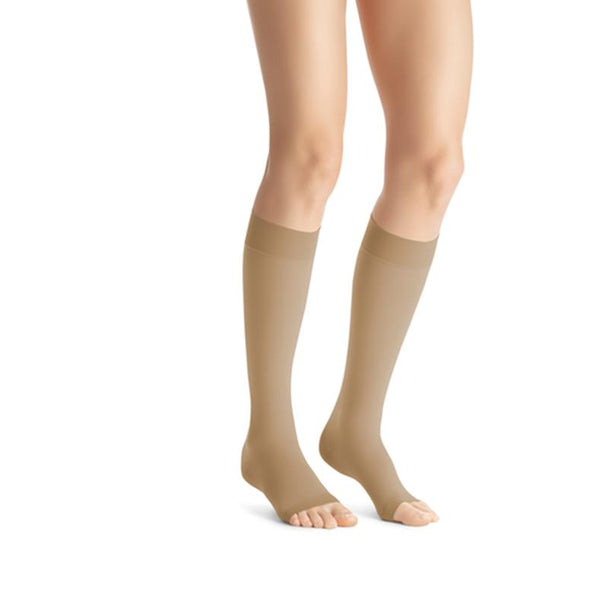 PR/1 JOBST OPAQUE WOMEN, KNEE HIGH, 30-40MMHG, LG, NATURAL, OPEN TOE More info...