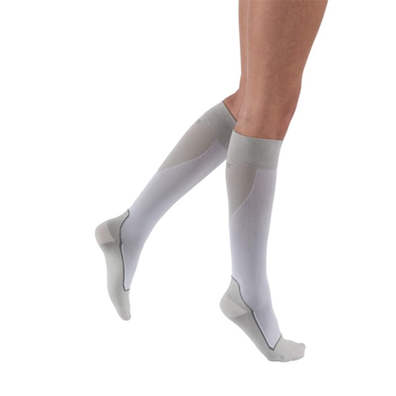 PR/1 JOBST SPORT STOCKING UNISEX, 15-20MMHG, SM, WHITE/GREY, CLOSED TOE More info...