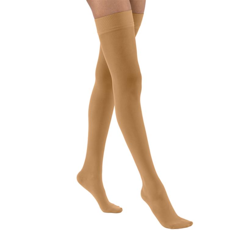 PR/1 JOBST ULTRASHEER WOMEN, THIGH HIGH W/SIL DOT BAND, 20-30MMHG, XL, SUNTAN, CLOSED TOE More info...
