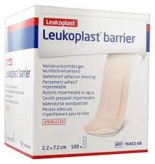 BX/100 LEUKOPLAST BARRIER WATERPROOF ADHESIVE DRESSING 2.2CM X 7.2CM