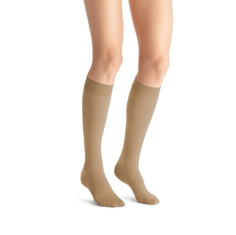 PR/1 JOBST OPAQUE WOMEN, KNEE HIGH, 30-40MMHG, LG, FULL CALF, NATURAL, CLOSED TOE More info...