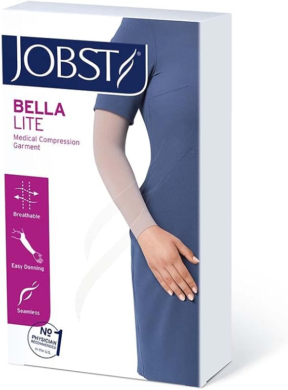 EA/1 JOBST BELLA LITE ARMSLEEVE 20-30MMHG WITH SILICONE DOT BAND, BEIGE, LARGE REGULAR More info...