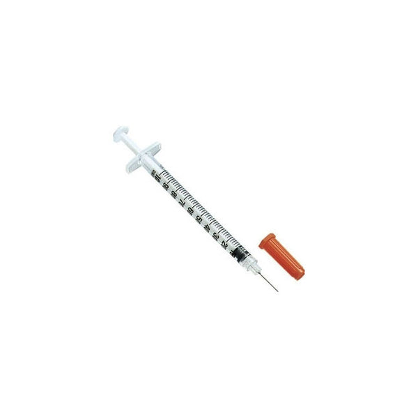BX/100 VANISHPOINT INSULIN SYRINGE WITH NEEDLE, 1ML SYRINGE WITH 29G X 0.5" NEEDLE STERILE