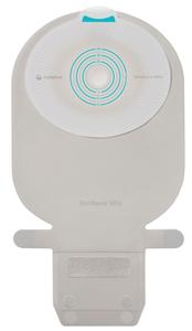 BX/10 SENSURA? MIO 1 PIECE, PRE-CUT 25MM, WIDE OUTLET, DRAINABLE, TRANSPARENT, NON-CONVEX