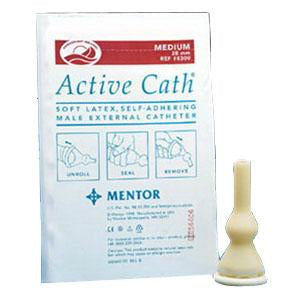 BX/100 8300 ACTIVE CATH LATEX SELF-ADHERING MALE EXTERNAL CATHETER, SIZE 28MM MEDIUM More info...