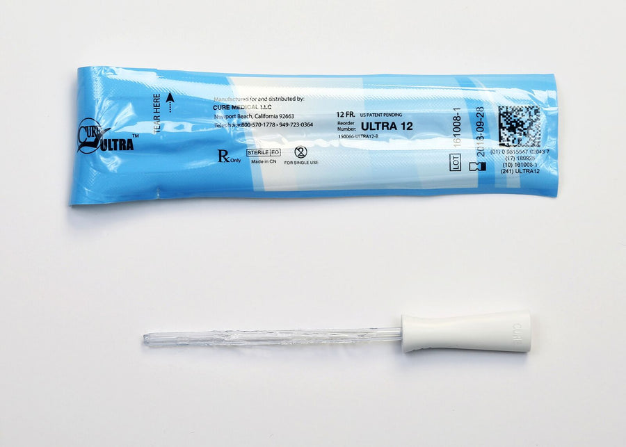 BX/30 CURE INTERMITTENT FEMALE CATH 6" PRE-LUBRICATED STRAIGHT-TIP 12FR