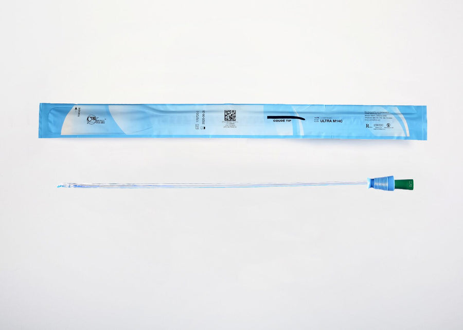 BX/30 CURE INTERMITTENT MALE CATH 16" PRE-LUBRICATED COUDE TIP 14FR