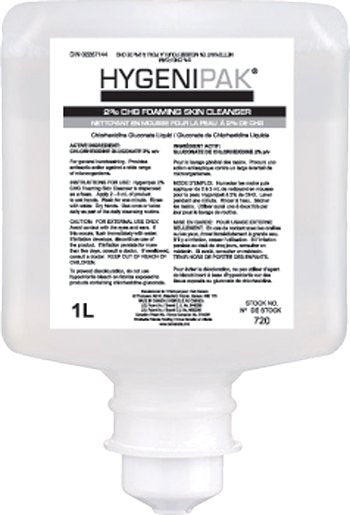 CS/8 HYGENIPAK 2% FOAMING CLEANSER, 1L
