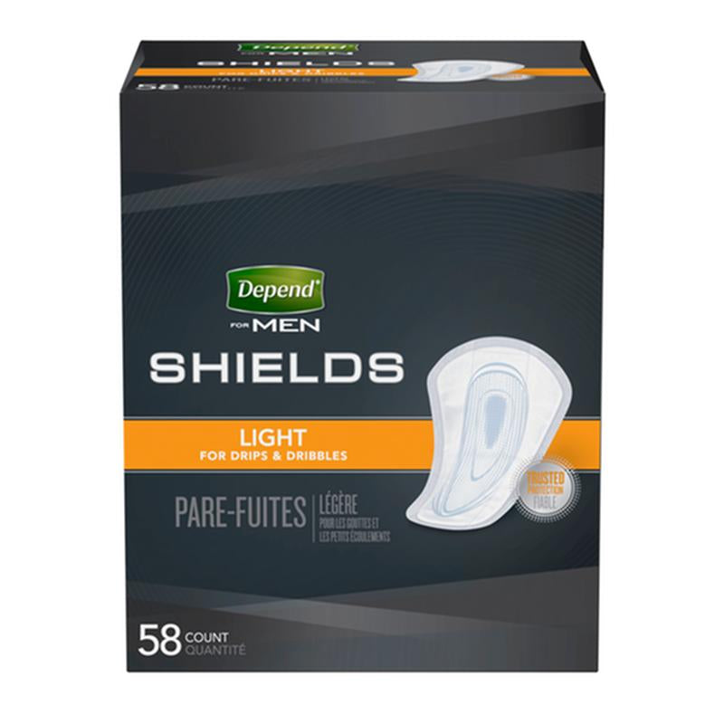 PKG/58 DEPEND FIT-FLEX LIGHT SHIELDS MALE CONVENIENCE More info...