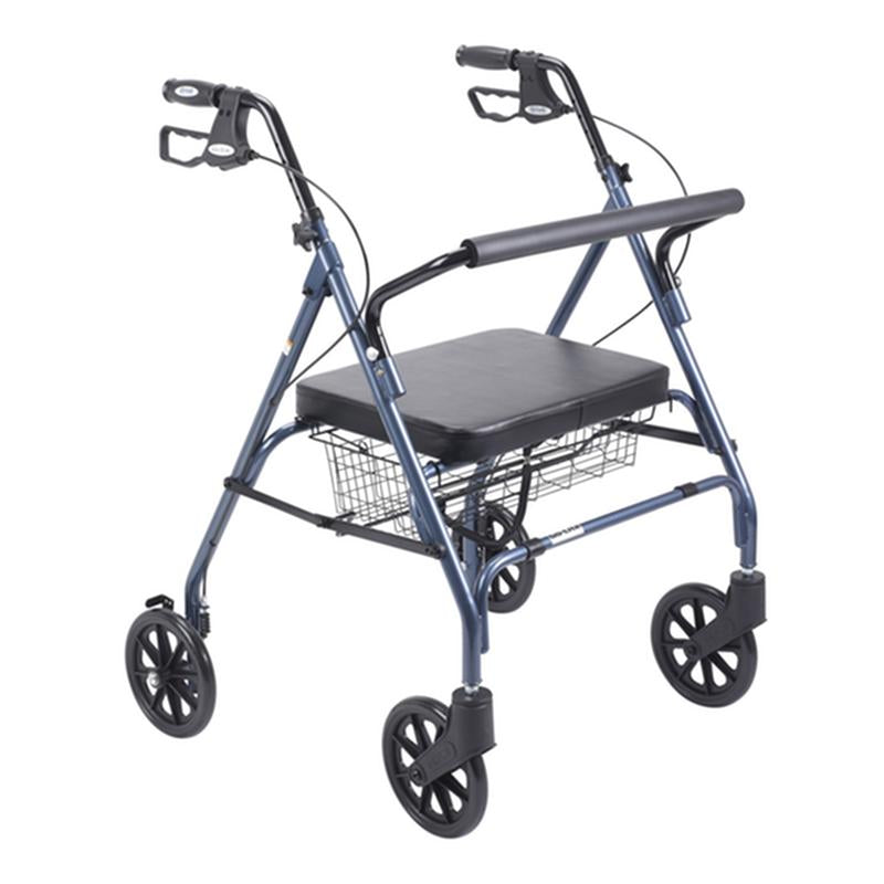 EA/1 HEAVY DUTY BARIATRIC ROLLATOR ROLLING WALKER WITH LARGE PADDED SEAT, BLUE More info... * Drive Medical item surcharge included in sell