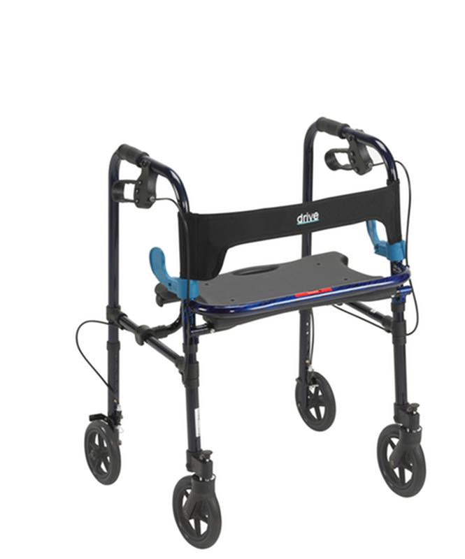 EA/1 CLEVER LITE WALKER ROLLATOR, ADULT, 8" WHEELS, FLAME BLUE More info... * Drive Medical item surcharge included in sell