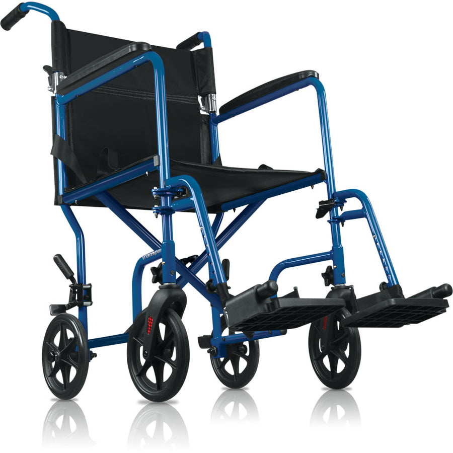 EA/1 HUGO TRANSPORT CHAIR, BLUE, SEAT WIDTH 19.5" WEIGHT CAPACITY 250LBS * Drive Medical item surcharge included in sell