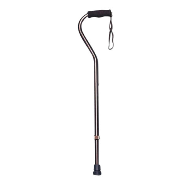 EA/1 OFFSET HANDLE ALUMINUM CANE, SILVER * Drive Medical item surcharge included in sell