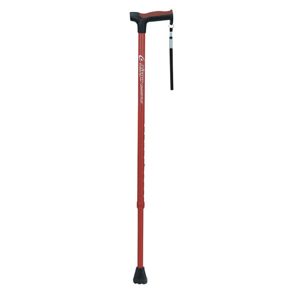 EA/1 AIRGO ALUMINUM CANE, DERBY HANDLE, BLACK * Drive Medical item surcharge included in sell