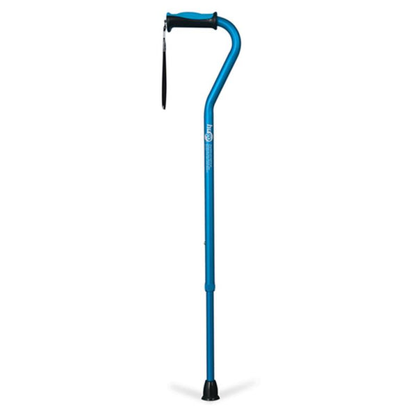 EA/1 ADJUSTABLE OFFSET HANDLE CANE WITH REFLECTIVE STRAP, AQUAMARINE More info... * Drive Medical item surcharge included in sell