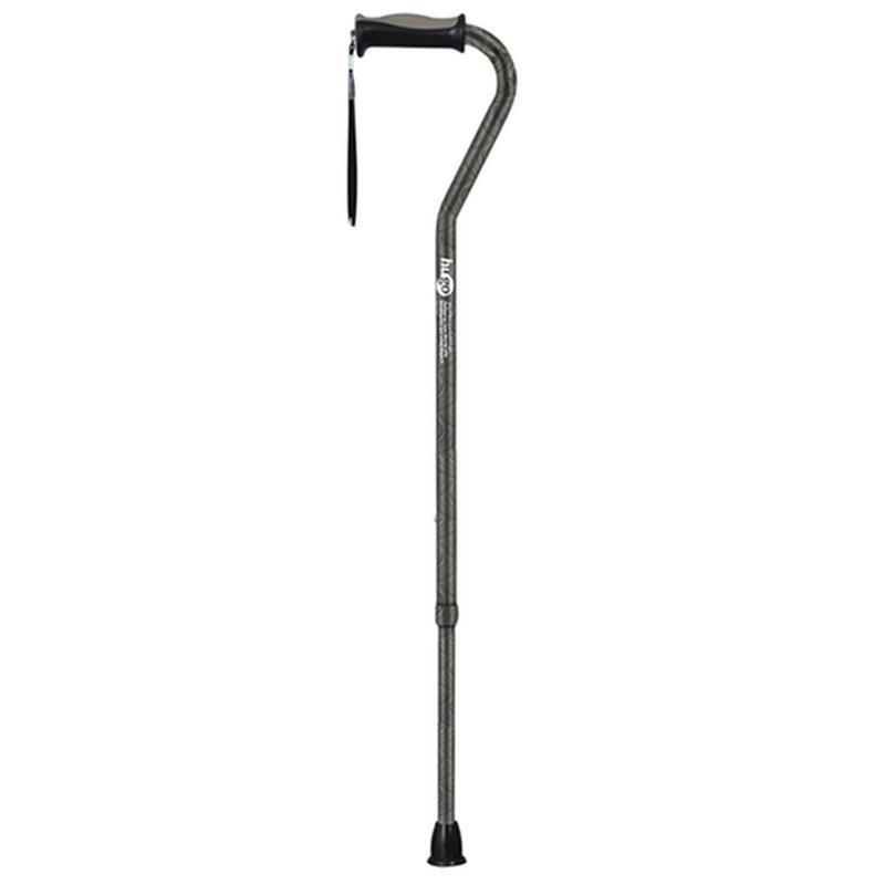 EA/1 ADJUSTABLE OFFSET HANDLE CANE WITH REFLECTIVE STRAP, CARBON SWIRLS More info... * Drive Medical item surcharge included in sell