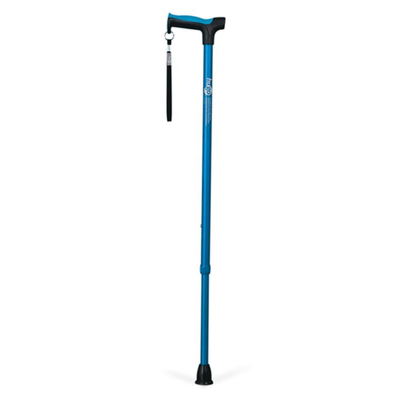 EA/1 ADJUSTABLE DERBY HANDLE CANE WITH REFLECTIVE STRAP, AQUAMARINE More info... * Drive Medical item surcharge included in sell
