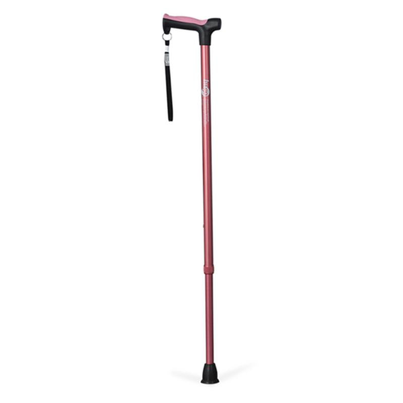 EA/1 ADJUSTABLE DERBY HANDLE CANE WITH REFLECTIVE STRAP, ROSE More info... * Drive Medical item surcharge included in sell