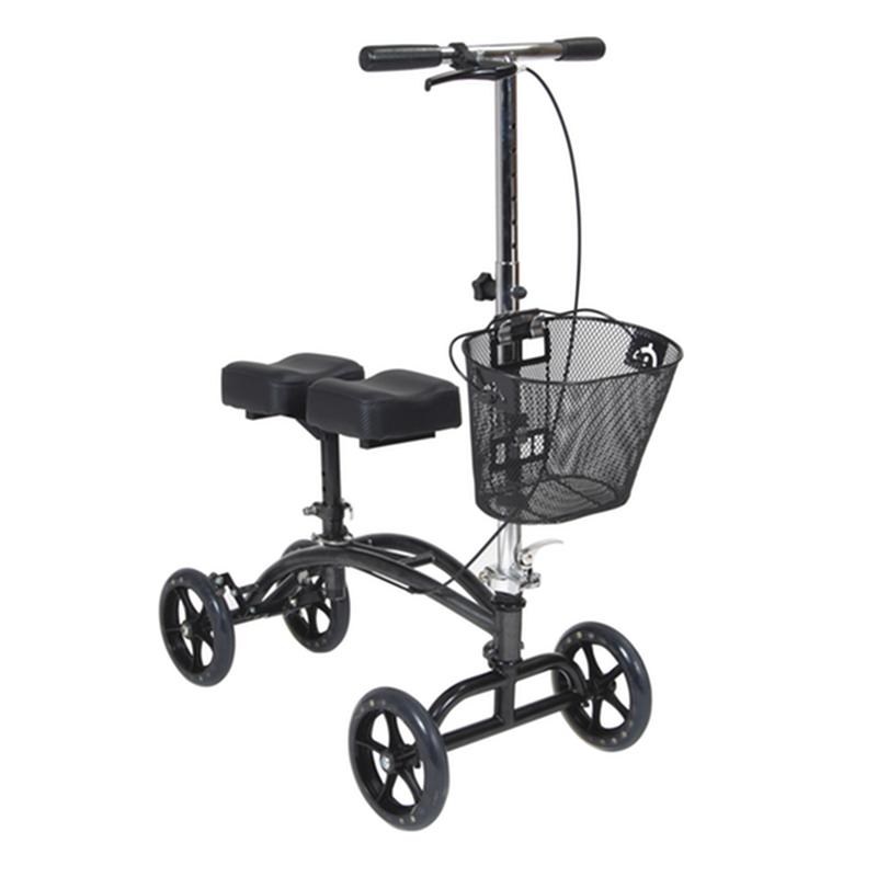 EA/1 DUAL PAD STEERABLE KNEE WALKER KNEE SCOOTER WITH BASKET, ALTERNATIVE TO CRUTCHES More info... * Drive Medical item surcharge included in sell
