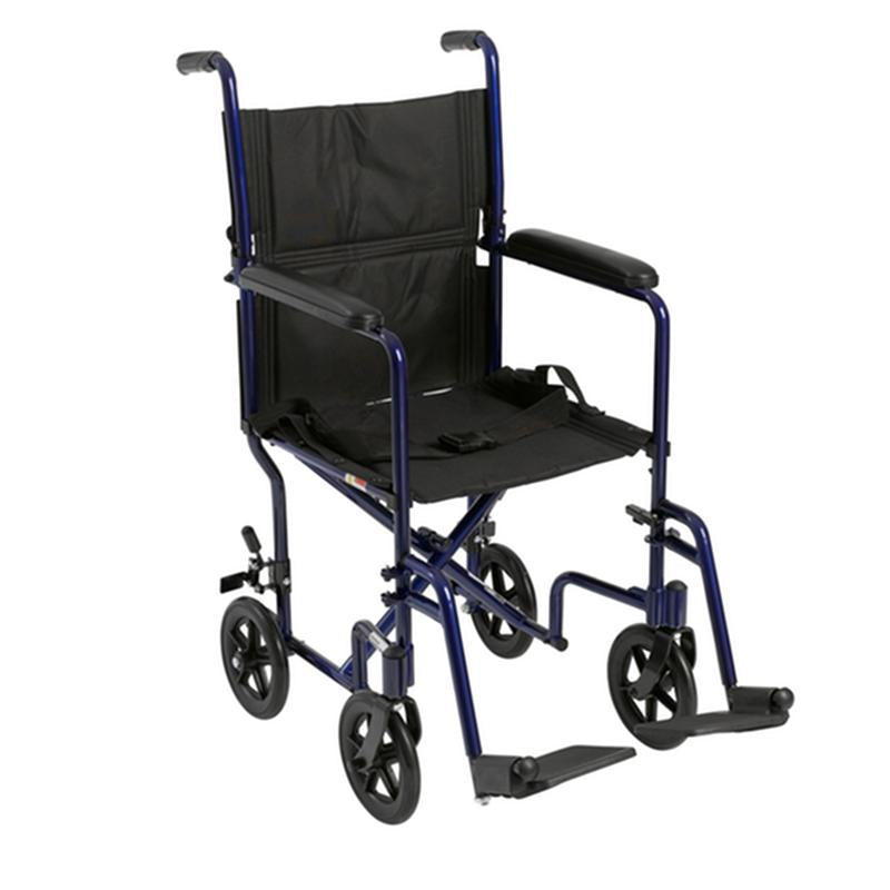 EA/1 LIGHTWEIGHT TRANSPORT WHEELCHAIR, 19" SEAT, BLUE More info... * Drive Medical item surcharge included in sell