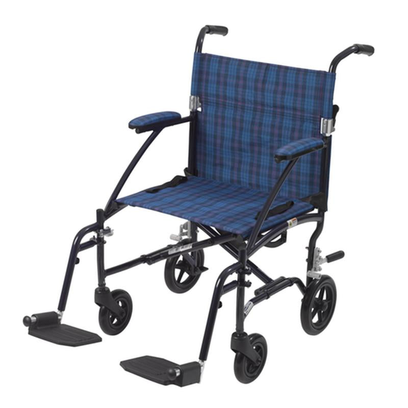 EA/1 FLY LITE ULTRA LIGHTWEIGHT TRANSPORT WHEELCHAIR, BLUE More info... * Drive Medical item surcharge included in sell