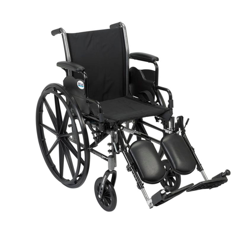 EA/1 CRUISER III LIGHT WEIGHT WHEELCHAIR WITH FLIP BACK REMOVABLE ARMS, DESK ARMS, ELEVATING LEG RES More info... * Drive Medical item surcharge included in sell