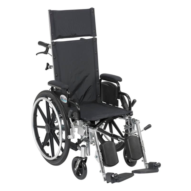 EA/1 VIPER PLUS LIGHT WEIGHT RECLINING WHEELCHAIR WITH ELEVATING LEG RESTS AND FLIP BACK DETACHABLE More info... * Drive Medical item surcharge included in sell