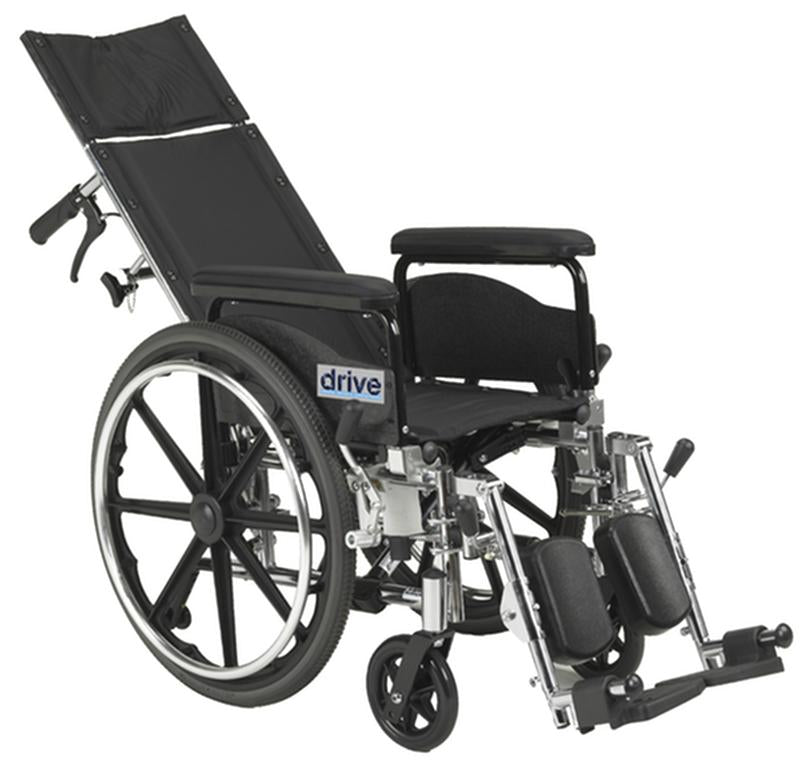 EA/1 VIPER PLUS GT FULL RECLINING WHEELCHAIR, DETACHABLE FULL ARMS, 18" SEAT More info... * Drive Medical item surcharge included in sell