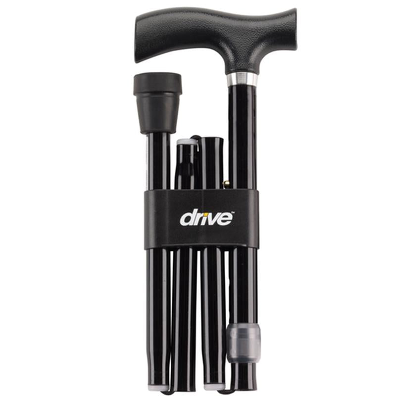 EA/1 HEAVY DUTY FOLDING CANE LIGHTWEIGHT ADJUSTABLE WITH T HANDLE More info... * Drive Medical item surcharge included in sell